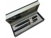 Plunksnakotis+rašiklis rinkinys 2vnt. kartoninėje dėžutėje ZENITH OMEGA METALLIC, tamsiai mėlynas, 7120603