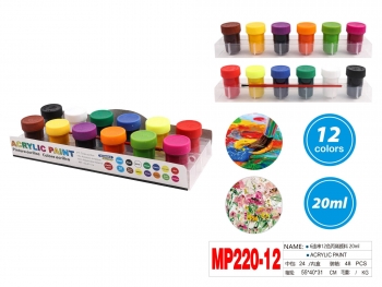 Akriliniai dažai 12sp x 20ml MOTARRO