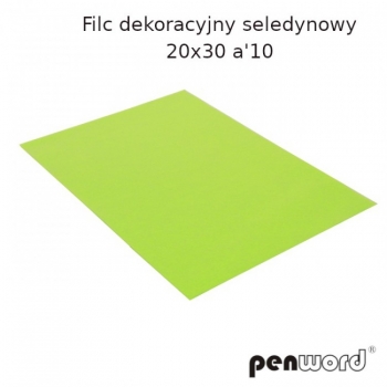 Filcas A4 10vnt., 2mm salotinės sp. PENWORD