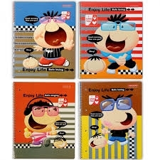 Sąsiuvinis A4 spiral. 60l. su perforac.