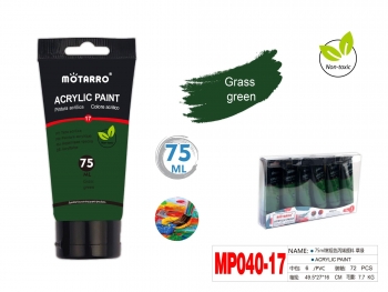 Akriliniai dažai MOTARRO 75ml žalios sp