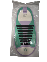 Raišteliai batams juodos sp.silikoniniai