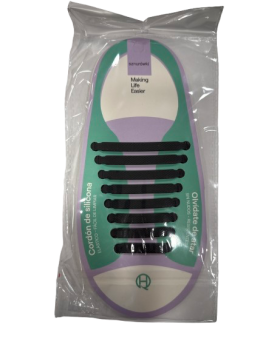 Raišteliai batams juodos sp.silikoniniai