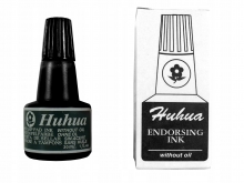 Rašalas antspaudams Huhua 30ml juodas
