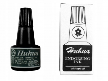 Rašalas antspaudams Huhua 30ml juodas