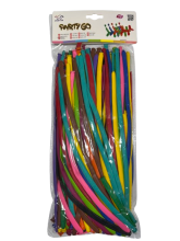 Balionai lanstymui įv.spalvų 100vnt didieli