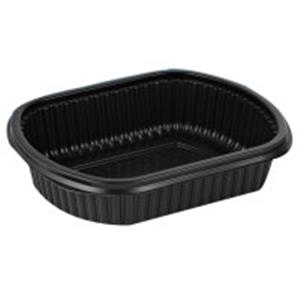 Maisto dėžutė juoda, PP, 952 ml, 210x170x60 mm, 1 vnt