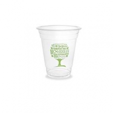 Vienkartinė stiklinės VEGWARE Green Tree, PLA, 360 ml, D 96 mm, H 107 mm, 50 vnt