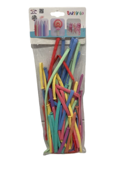 Balionai lankstymui pastelinių spalvų 50vnt Didieli