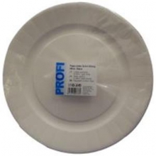 Vienkartinės lėkštės PROFI, popierius, baltos. ypač tvirtos, D 29 cm, 25 vnt,