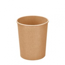 Vienkartiniai popieriniai indeliai sriubai B'Green, rudi, D 115mm, 750 ml, 25 vnt.