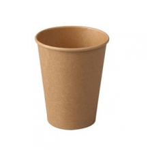 Vienkartiniai puodeliai KRAFT, popierius PE, 355 ml, D 90 mm, 50 vnt
