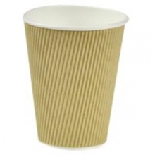 Vienkartiniai puodeliai RIPPLE, popierius PE, 355 ml, D 90 mm, 25vnt