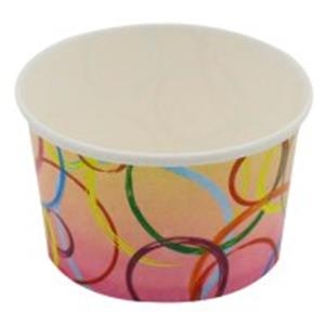 Vienkartinis indelis ledams, popierius + PE danga, 150 ml, D86 mm, H 50 mm, 50 vnt