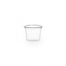 Vienkartinis indelis padažui VEGWARE, PLA, skaidrus, 30 ml, D 45 mm, H 35 mm, 100vnt