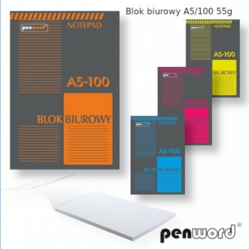 Bloknotas langeliais A5 100l. 60g.