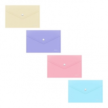 Aplankas-vokas su spaustuku ErichKrause Fizzy Pastel Card Size 140 mcm