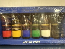 Akriliniai dažai 6sp x 45ml Pan wen