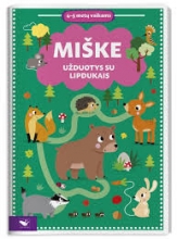 Miške. Užduotys su lipdukais 4–5 metų vaikams