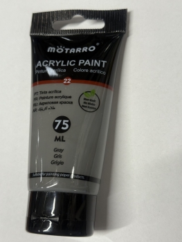 Akriliniai dažai MOTARRO 75ml pilkos sp