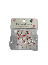 Akytė Širdelė judanti 12mm 50vnt
