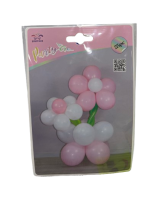 Balionai rožinės,baltos sp.25vnt