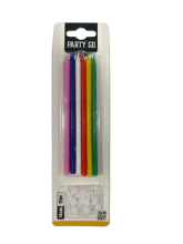 Žvakutės gimtadieniui įv.sp.12vnt.14cm