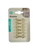 Sagė su perlais drabužiams 6vnt.3x1,2cm