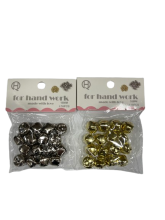 Varpelis metalinis aukso,sidabro sp.16mm16vnt.