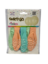 Balionai pastelinių sp.su taškeliais 6vnt.30cm