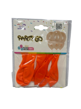 Balionai neoninės oranžinės sp.6vnt.25cm