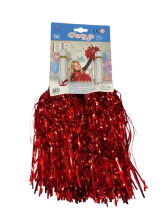 Pomponai raudonos  spalvos 2vnt