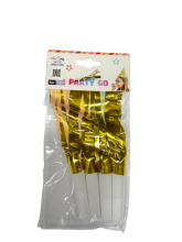 Švilpukas gimtadieniui aukso sp.4vnt.19,5cm