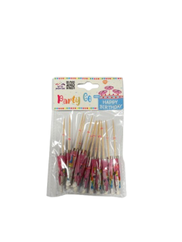 Smeigtukai Skėtis su poniu,rožinės sp.12vnt.10,5cm