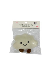 Dekoracija iš vilnos baltos sp.12cm