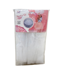 Sijonas baltas 30cm organza