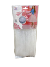 Sijonas baltas 40cm organza