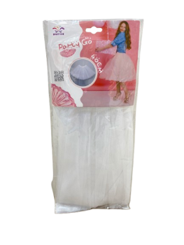 Sijonas baltas 40cm organza