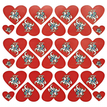 Lipdukai Vyčio vėliava (širdelė)