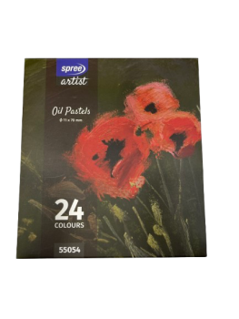 Aliejinė pastelė 24sp. Soft, Q11x70mm, Spree
