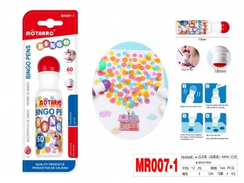 Taškavimo rašiklis BINGO 60ml raudonos sp. MOTARRO