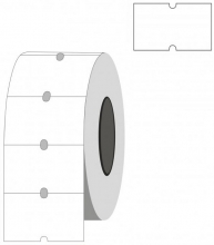Lipnios etiketės į kainų ženklintuvus, 21,5x12mm, 1000 etik., baltos sp.