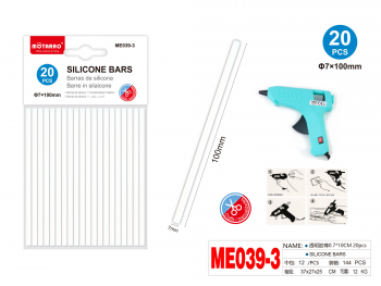 Karštų klijų strypai 7x100mm baltos spalvos 20vnt MOTARRO