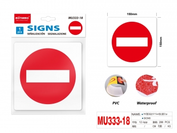 Lipdukas STOP 150x150mm MOTARRO