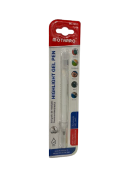 Tušinukas gelinis 0,8mm baltos sp MOTARRO