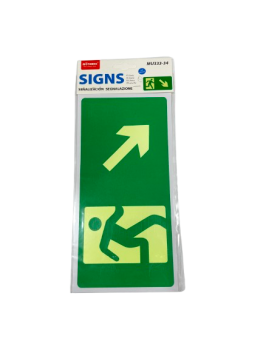 Lipdukas fosforinis ,,Išėjimas lipant žemyn į dešinę'' 240x120mm MOTARRO