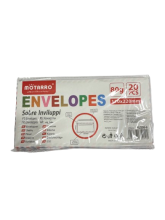 Vokai baltos sp su spalvotu kraštu 110x220mm 20vnt MOTARRO