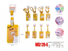 Dėklas vardinei kortelei 54x85mm su dirželiu ANTIS geltonos sp MOTARRO