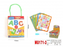 Kortelės MOKAUSI RAŠYTI RAIDĖS + nutrinamasis markeris MOTARRO