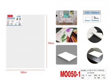 Plokštė iš polistirolio 500x700x3mm baltos sp MOTARRO